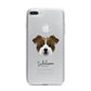 Jacktzu Personalised iPhone 7 Plus Bumper Case on Silver iPhone
