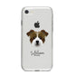 Jacktzu Personalised iPhone 8 Bumper Case on Silver iPhone