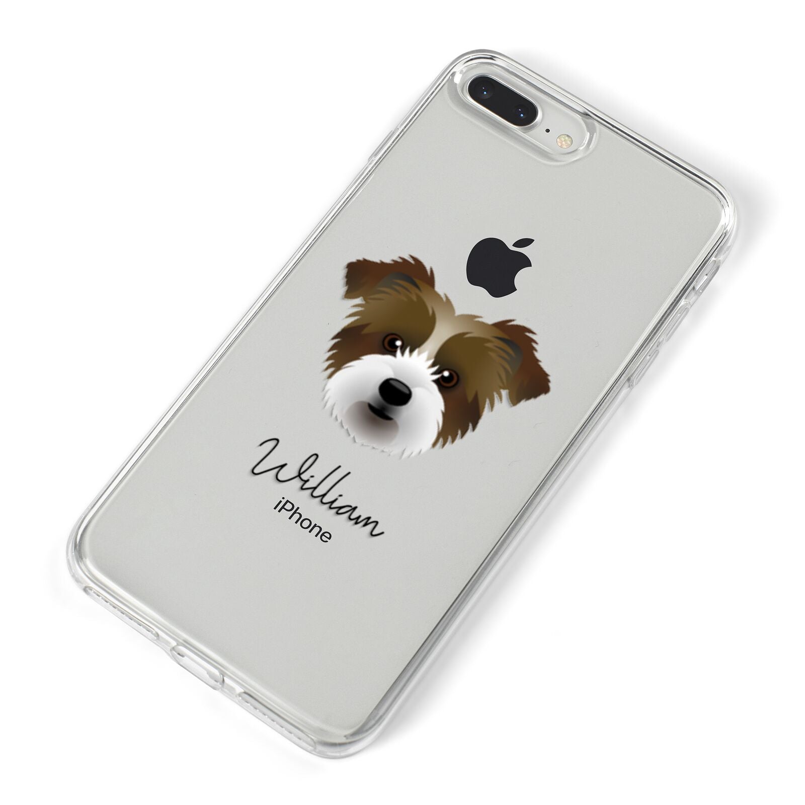 Jacktzu Personalised iPhone 8 Plus Bumper Case on Silver iPhone Alternative Image