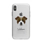 Jacktzu Personalised iPhone X Bumper Case on Silver iPhone Alternative Image 1