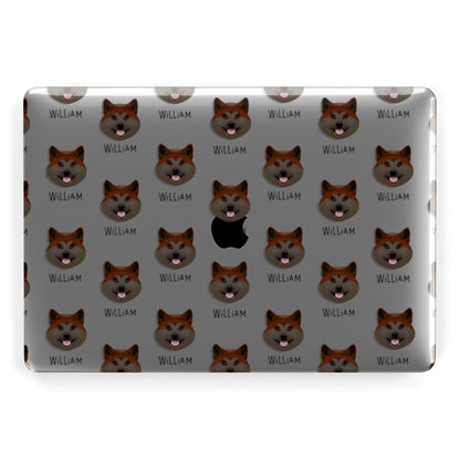Japanese Akita Icon with Name Apple MacBook Case