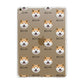 Japanese Akita Icon with Name Apple iPad Gold Case