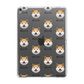 Japanese Akita Icon with Name Apple iPad Grey Case