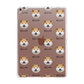 Japanese Akita Icon with Name Apple iPad Rose Gold Case