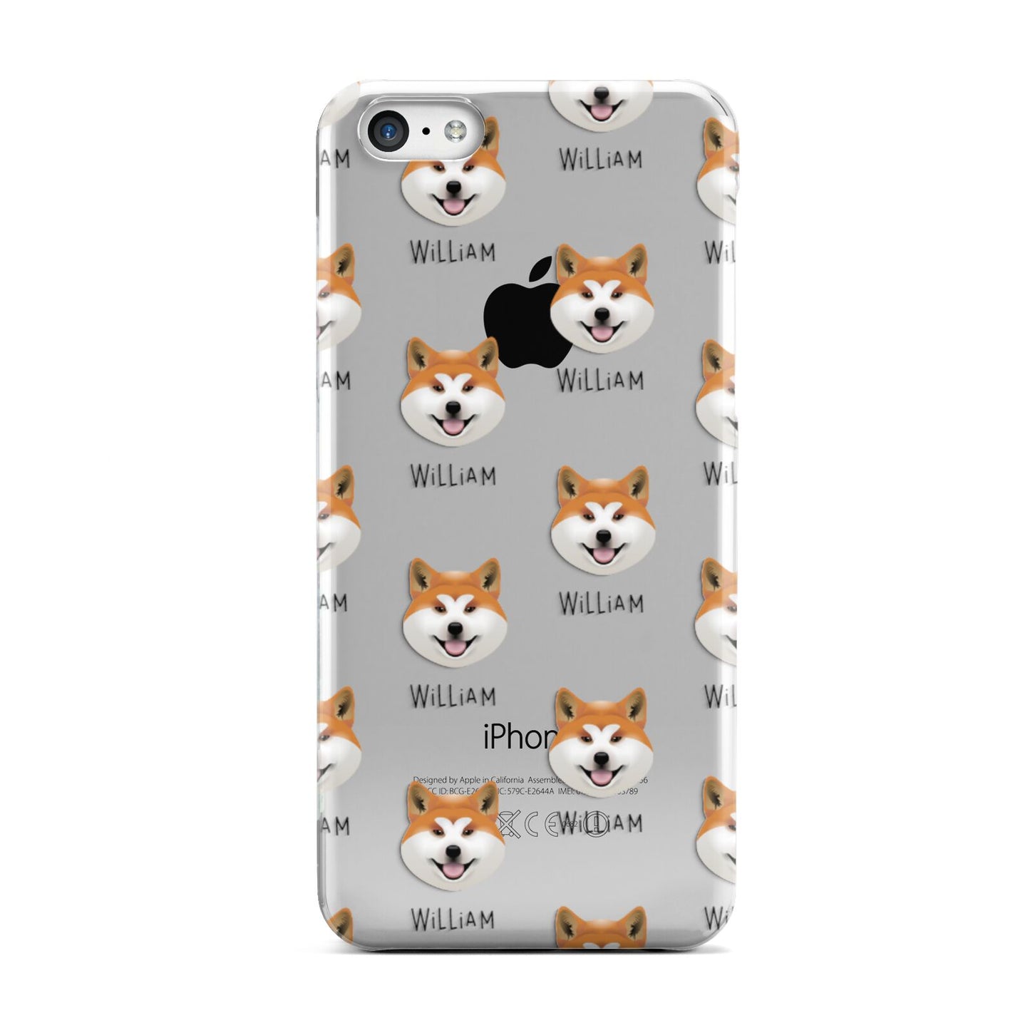 Japanese Akita Icon with Name Apple iPhone 5c Case