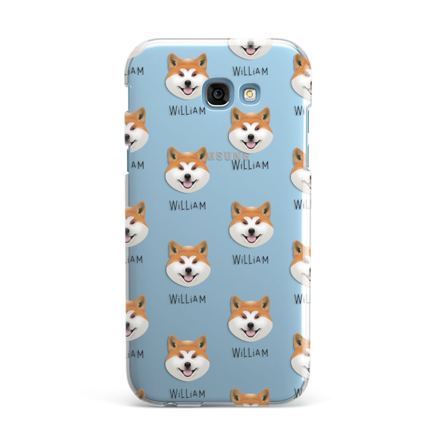 Japanese Akita Icon with Name Samsung Galaxy A7 2017 Case