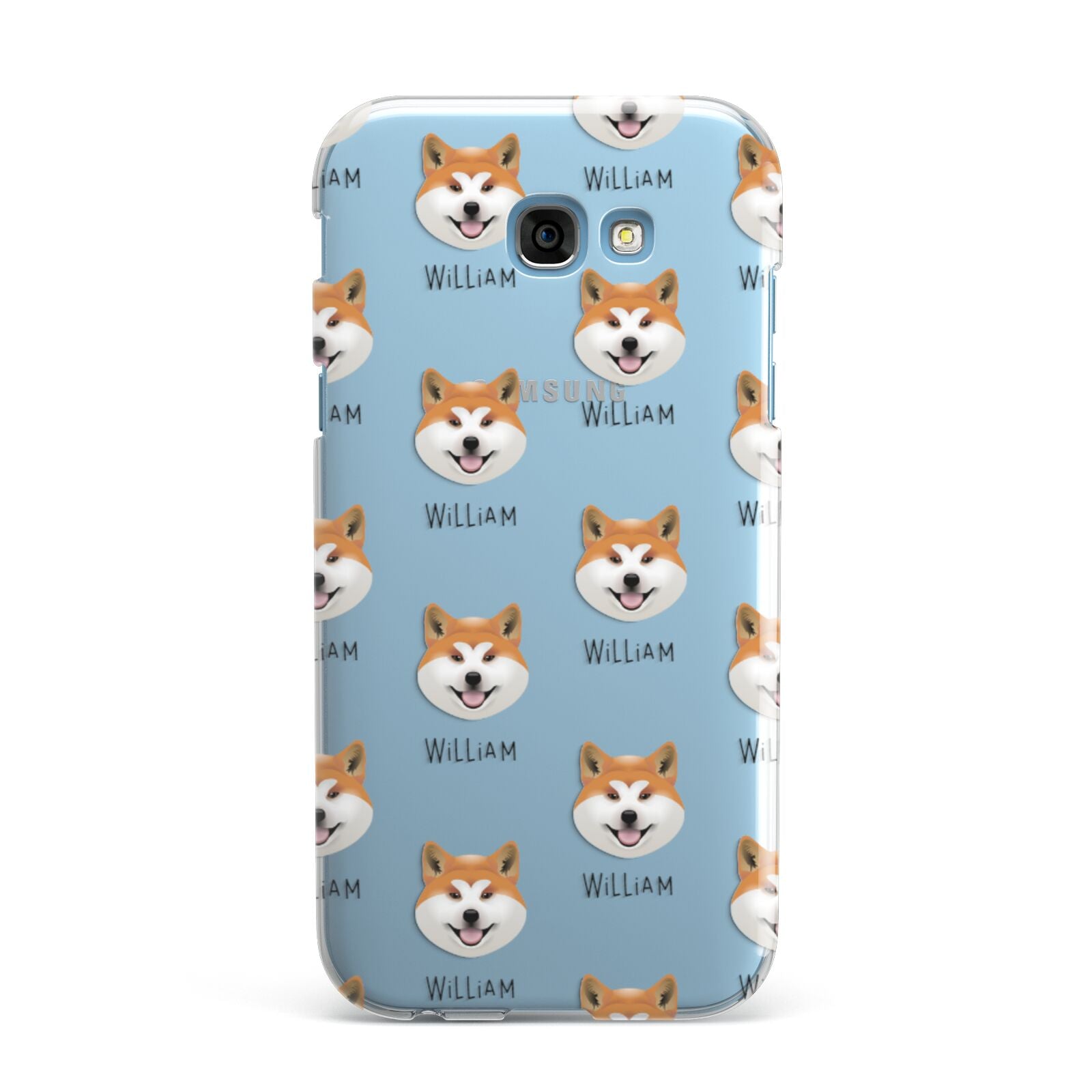 Japanese Akita Icon with Name Samsung Galaxy A7 2017 Case