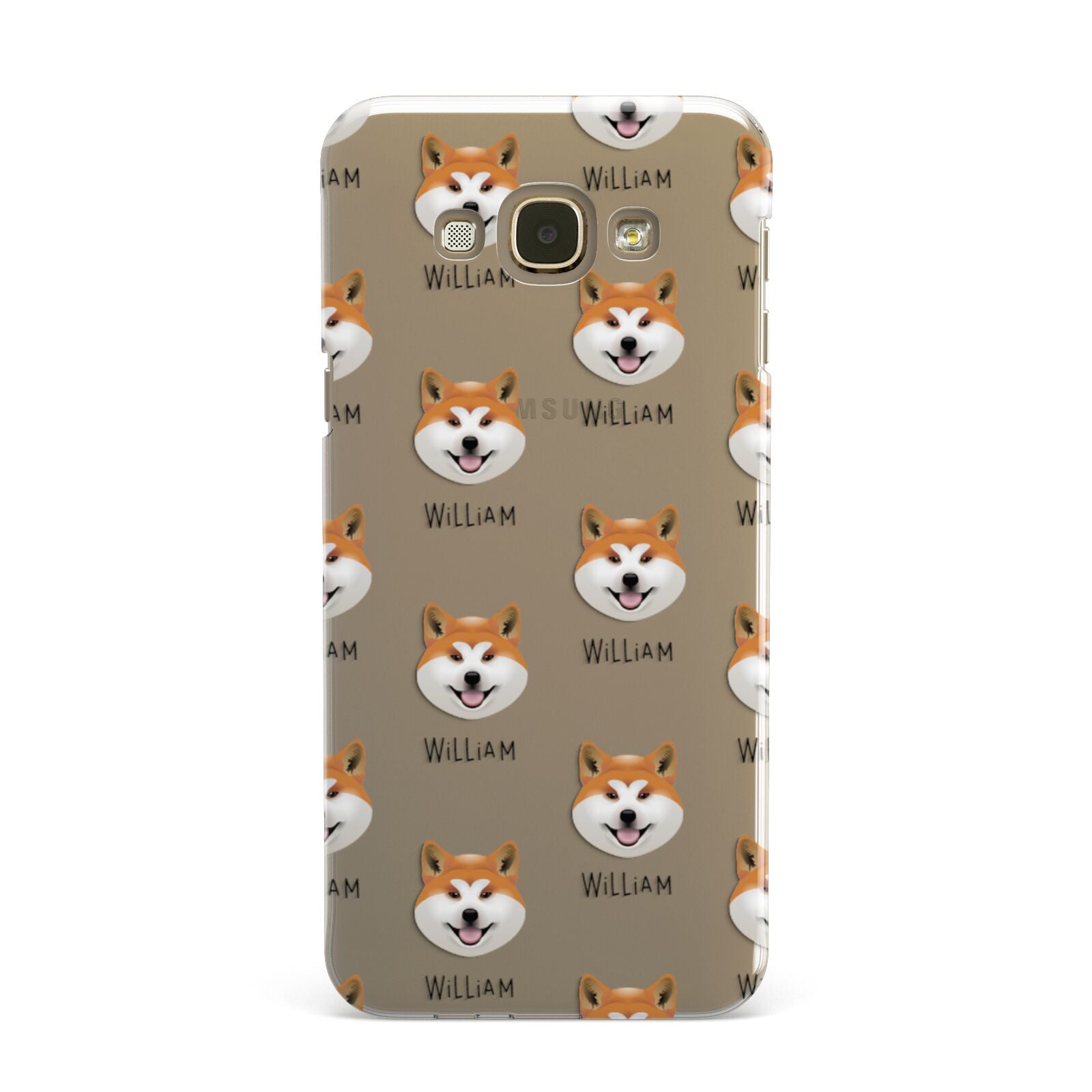 Japanese Akita Icon with Name Samsung Galaxy A8 Case