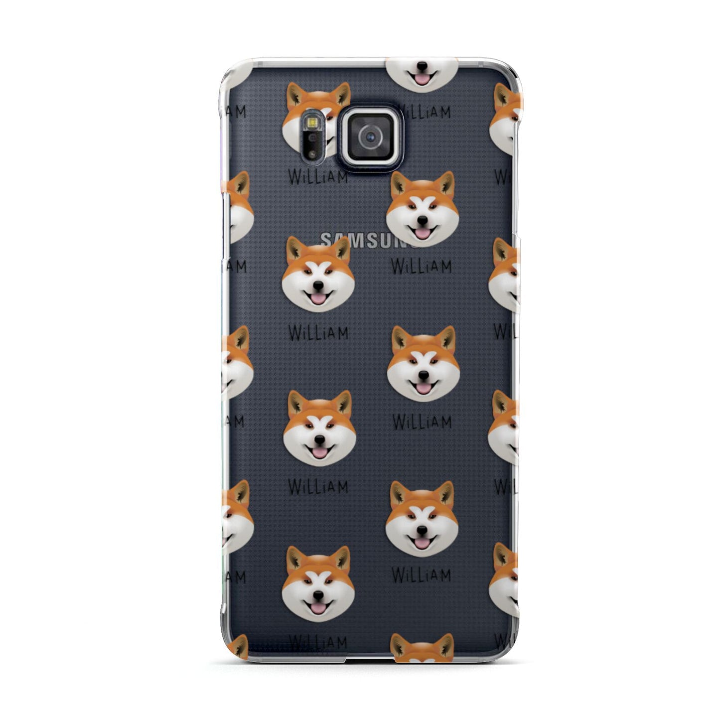 Japanese Akita Icon with Name Samsung Galaxy Alpha Case