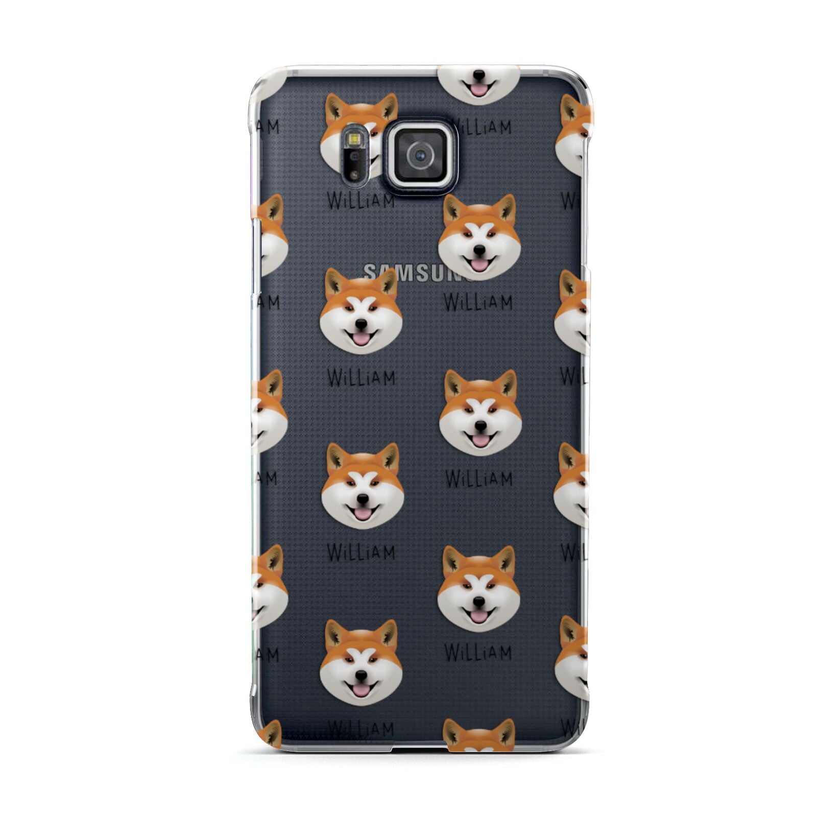Japanese Akita Icon with Name Samsung Galaxy Alpha Case