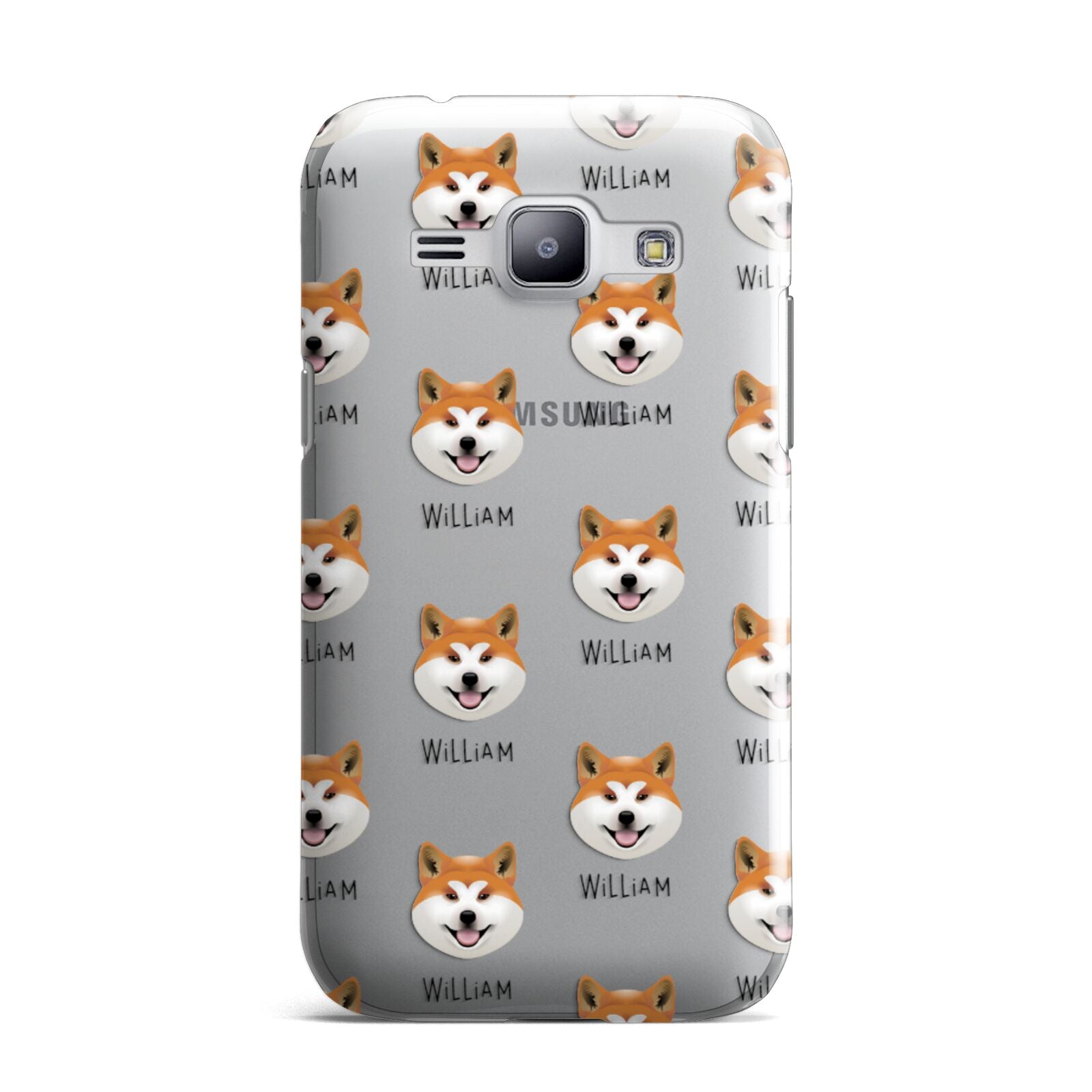 Japanese Akita Icon with Name Samsung Galaxy J1 2015 Case