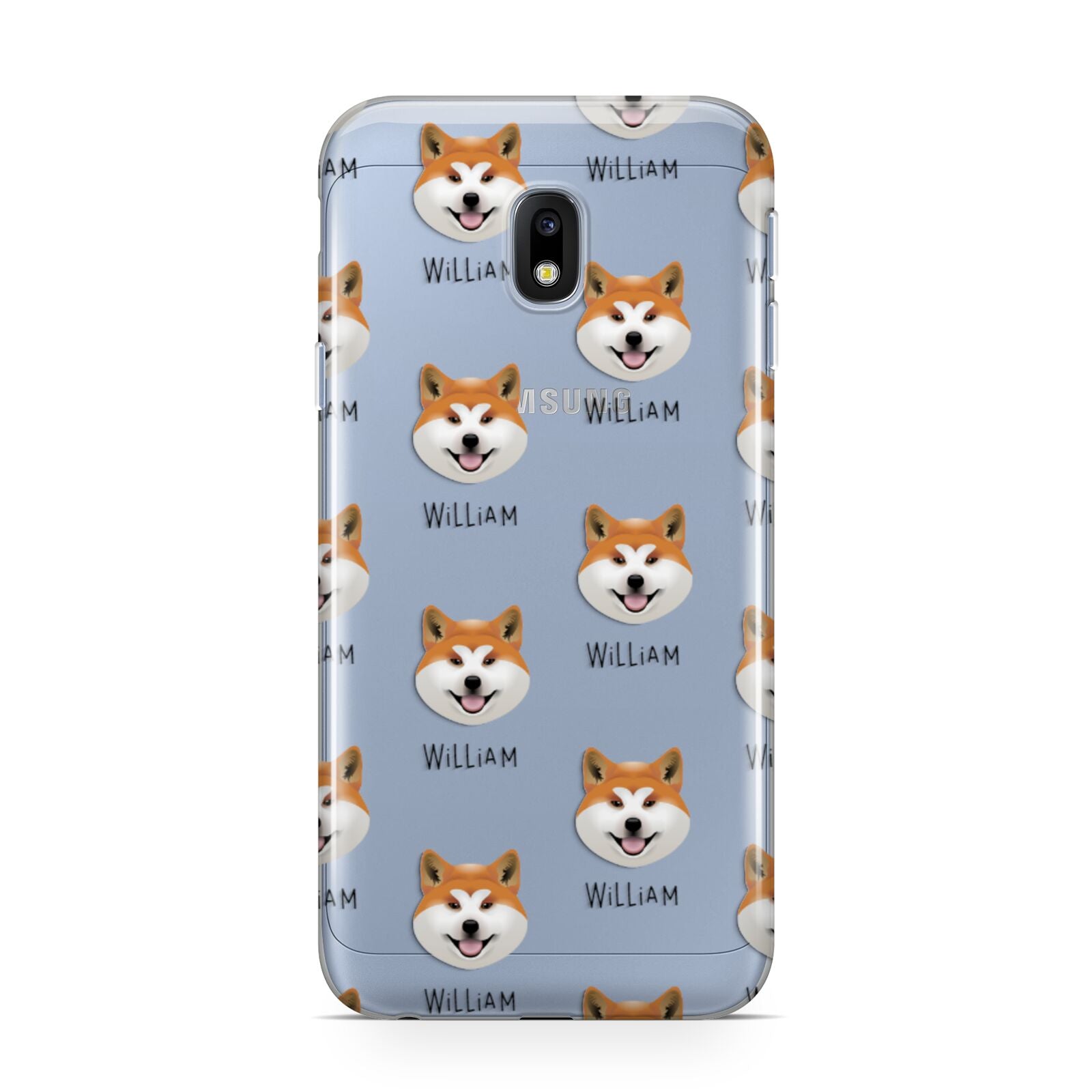 Japanese Akita Icon with Name Samsung Galaxy J3 2017 Case