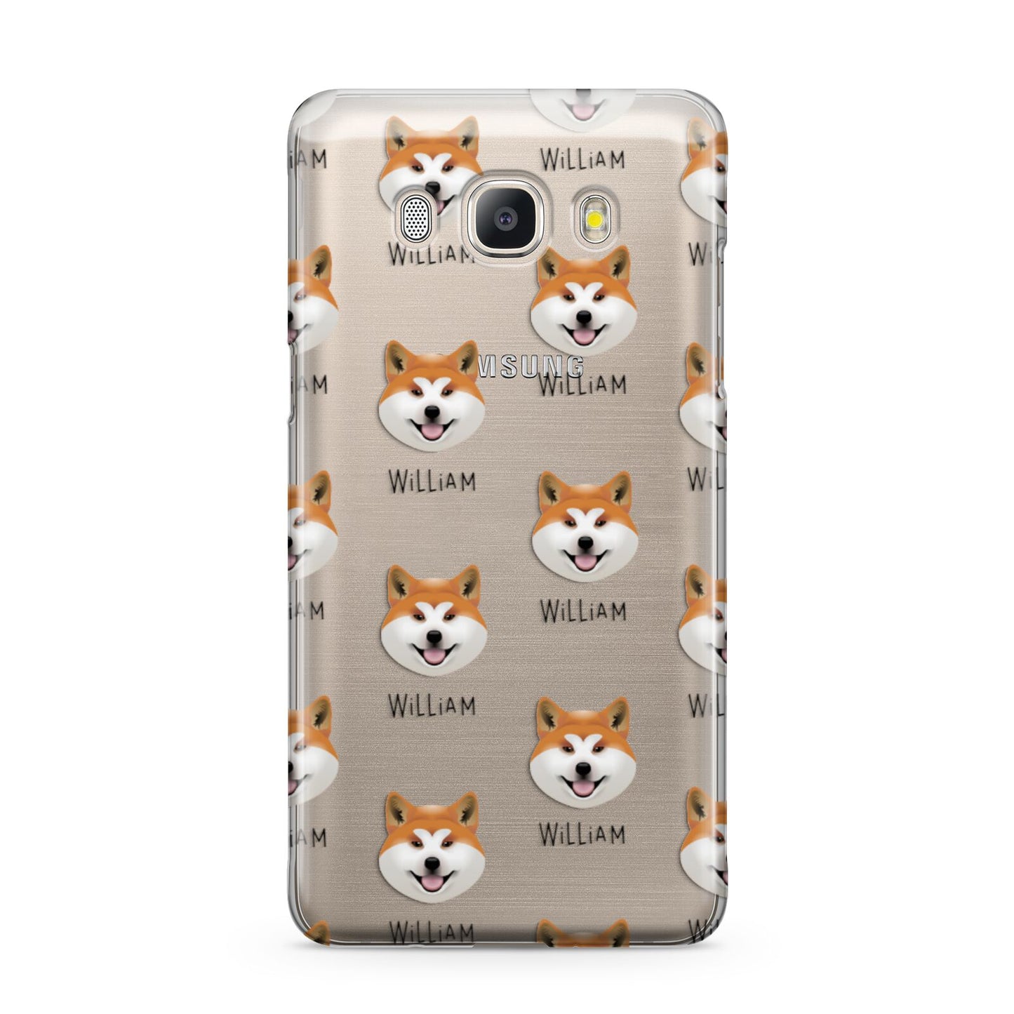 Japanese Akita Icon with Name Samsung Galaxy J5 2016 Case