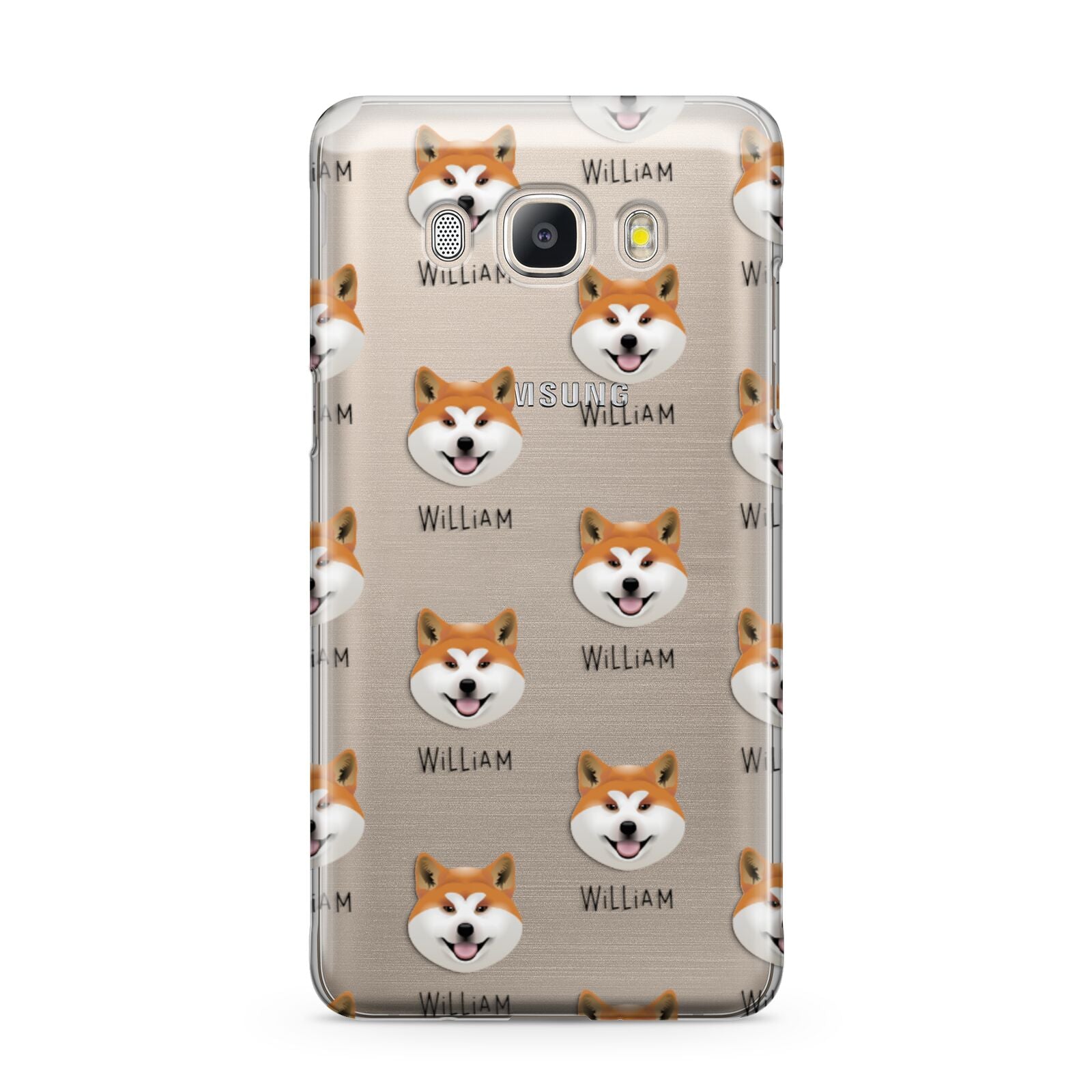 Japanese Akita Icon with Name Samsung Galaxy J5 2016 Case