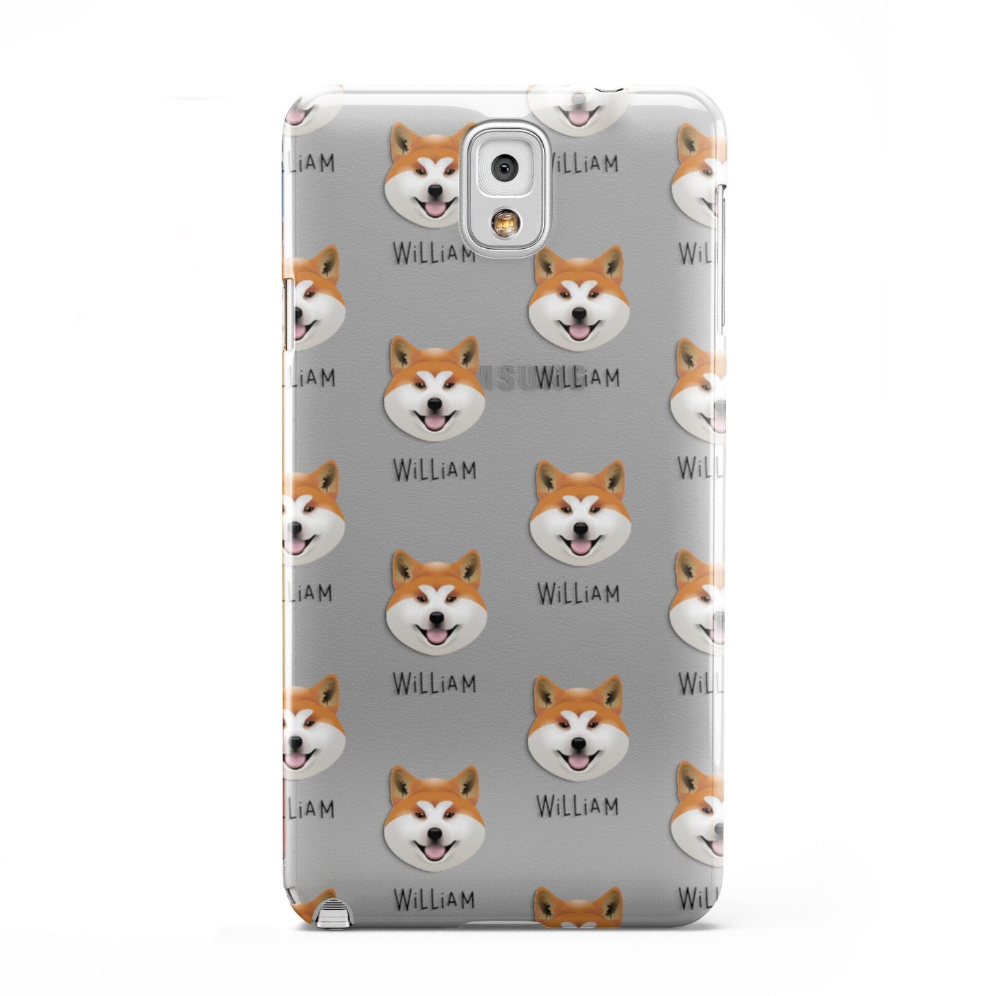 Japanese Akita Icon with Name Samsung Galaxy Note 3 Case
