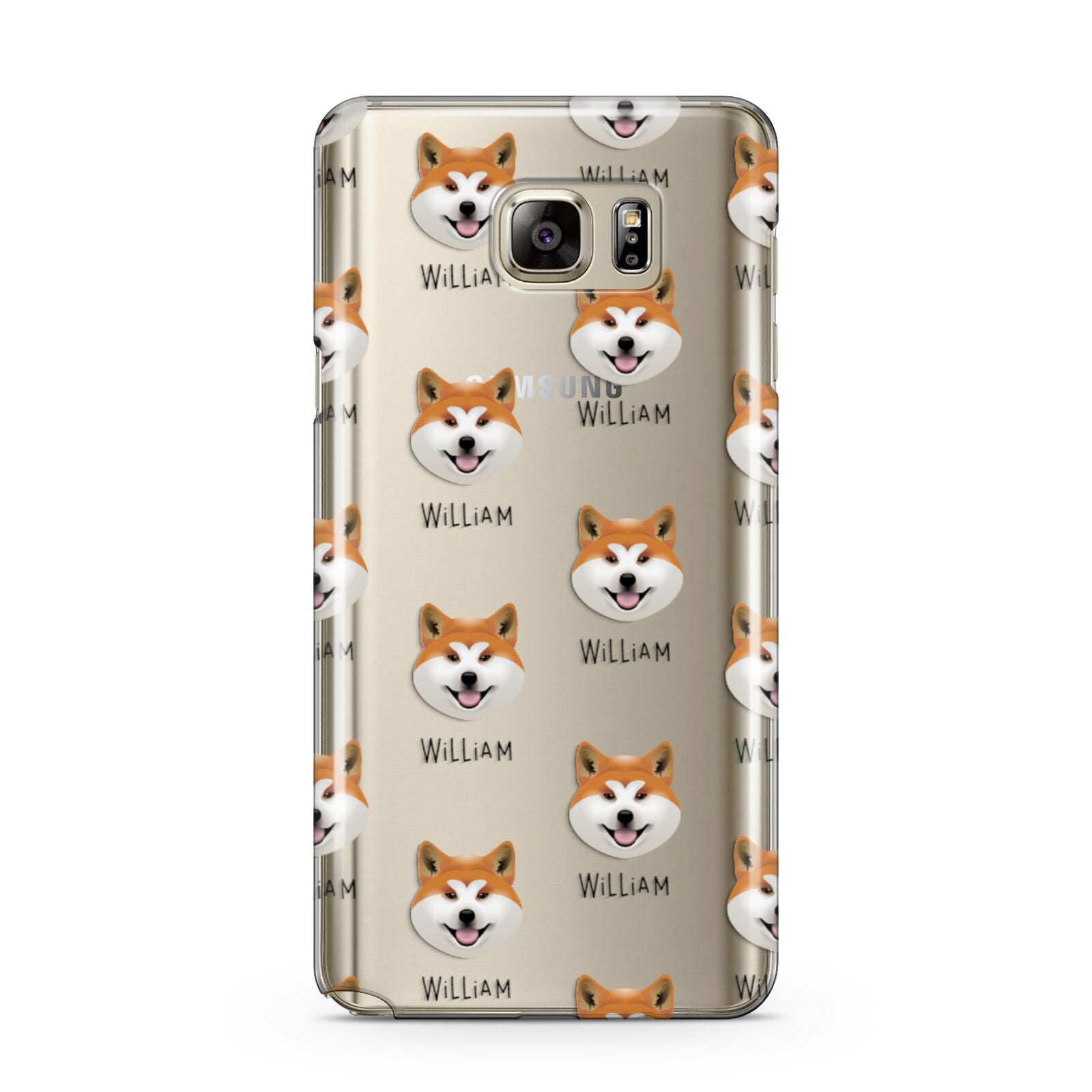 Japanese Akita Icon with Name Samsung Galaxy Note 5 Case