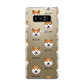 Japanese Akita Icon with Name Samsung Galaxy Note 8 Case