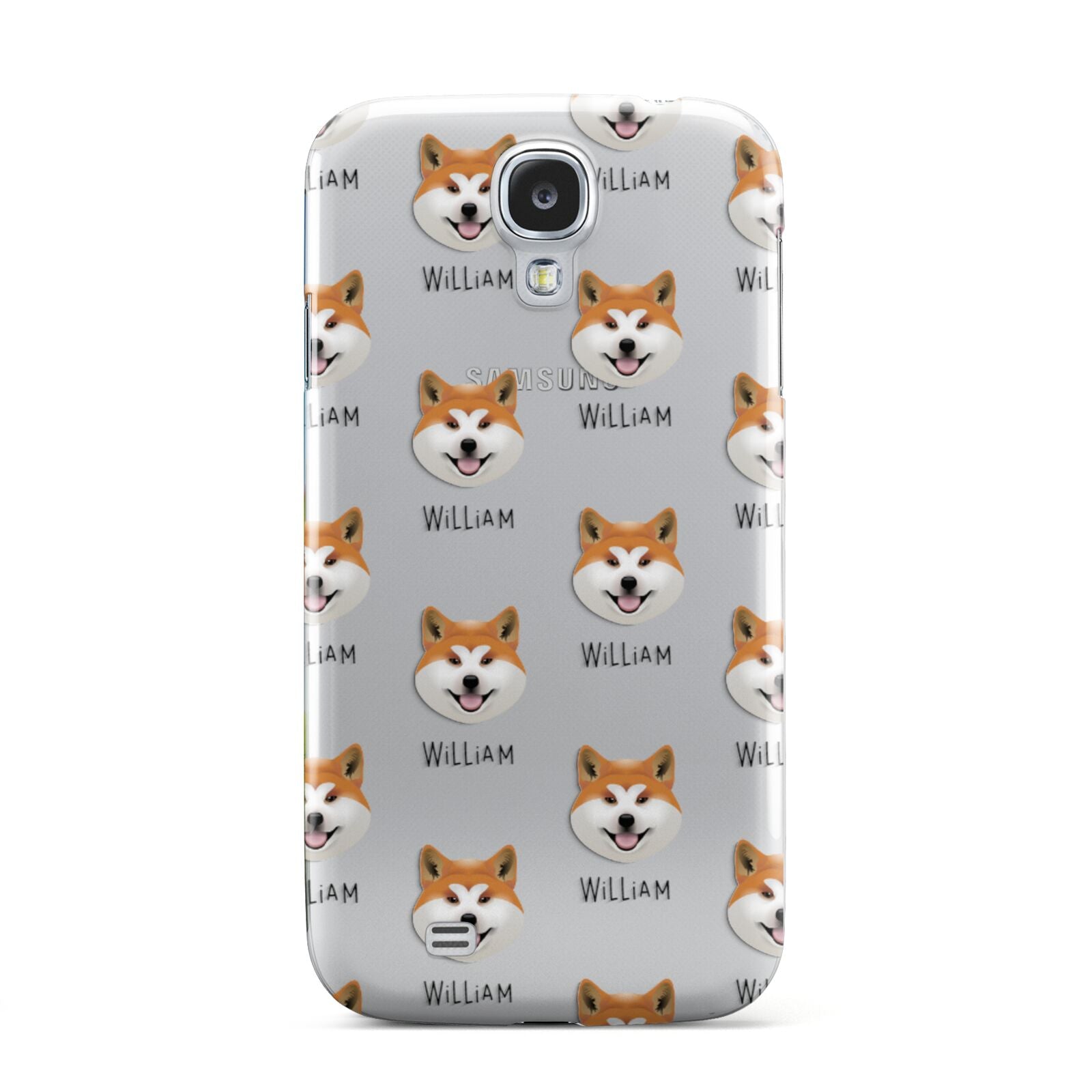 Japanese Akita Icon with Name Samsung Galaxy S4 Case