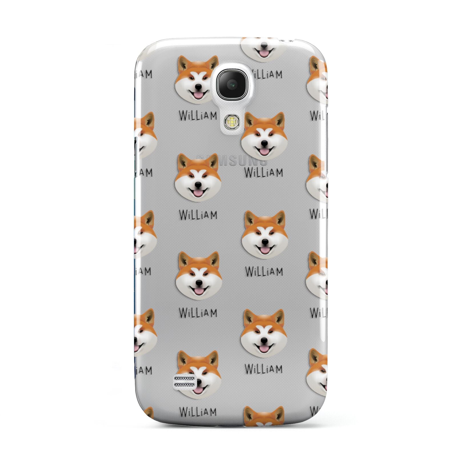 Japanese Akita Icon with Name Samsung Galaxy S4 Mini Case