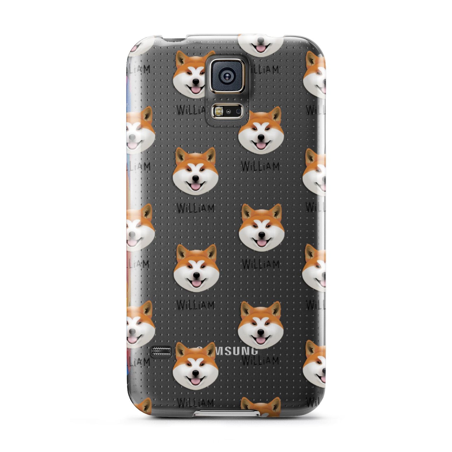 Japanese Akita Icon with Name Samsung Galaxy S5 Case