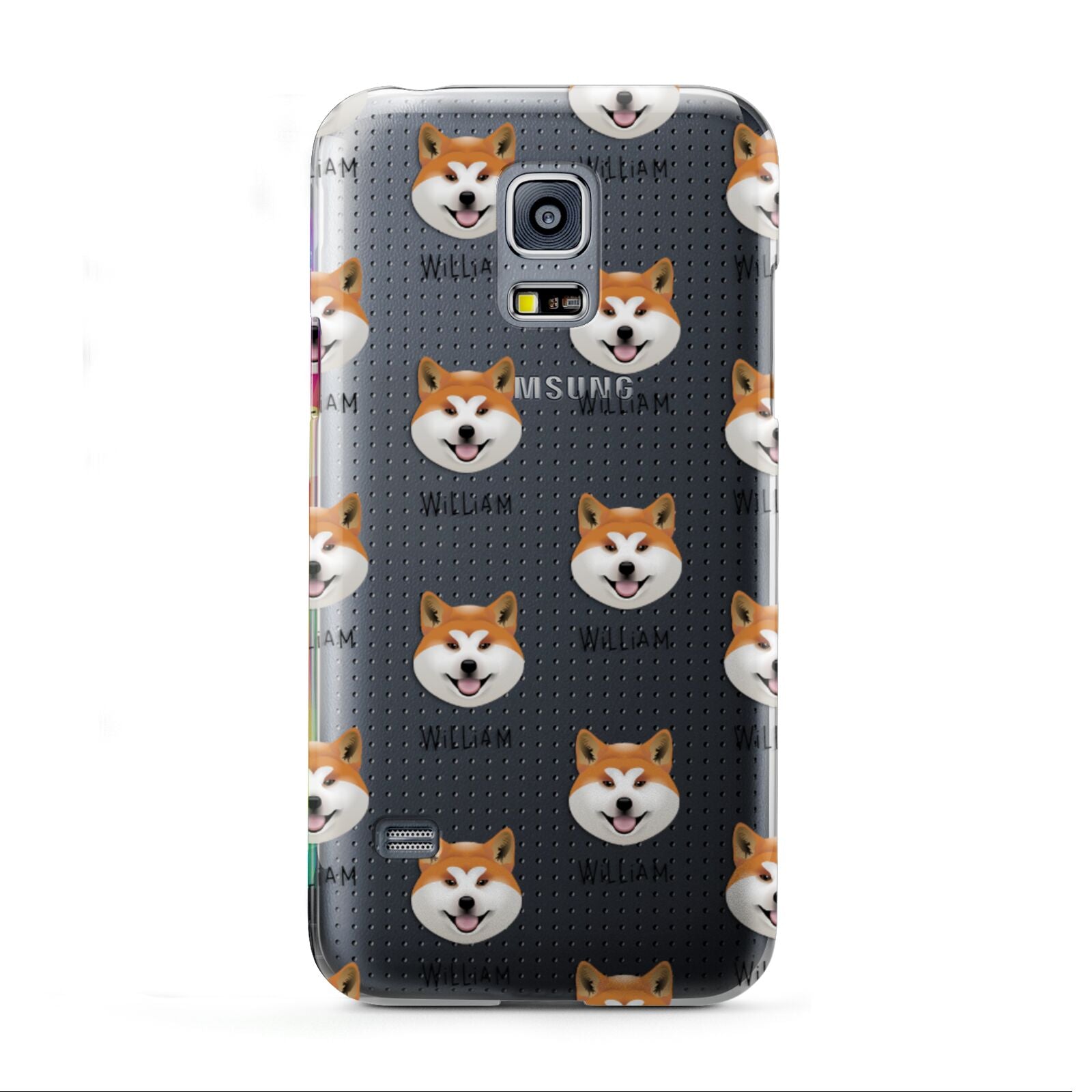 Japanese Akita Icon with Name Samsung Galaxy S5 Mini Case