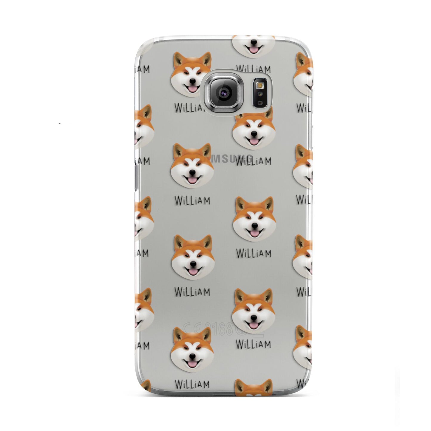 Japanese Akita Icon with Name Samsung Galaxy S6 Case