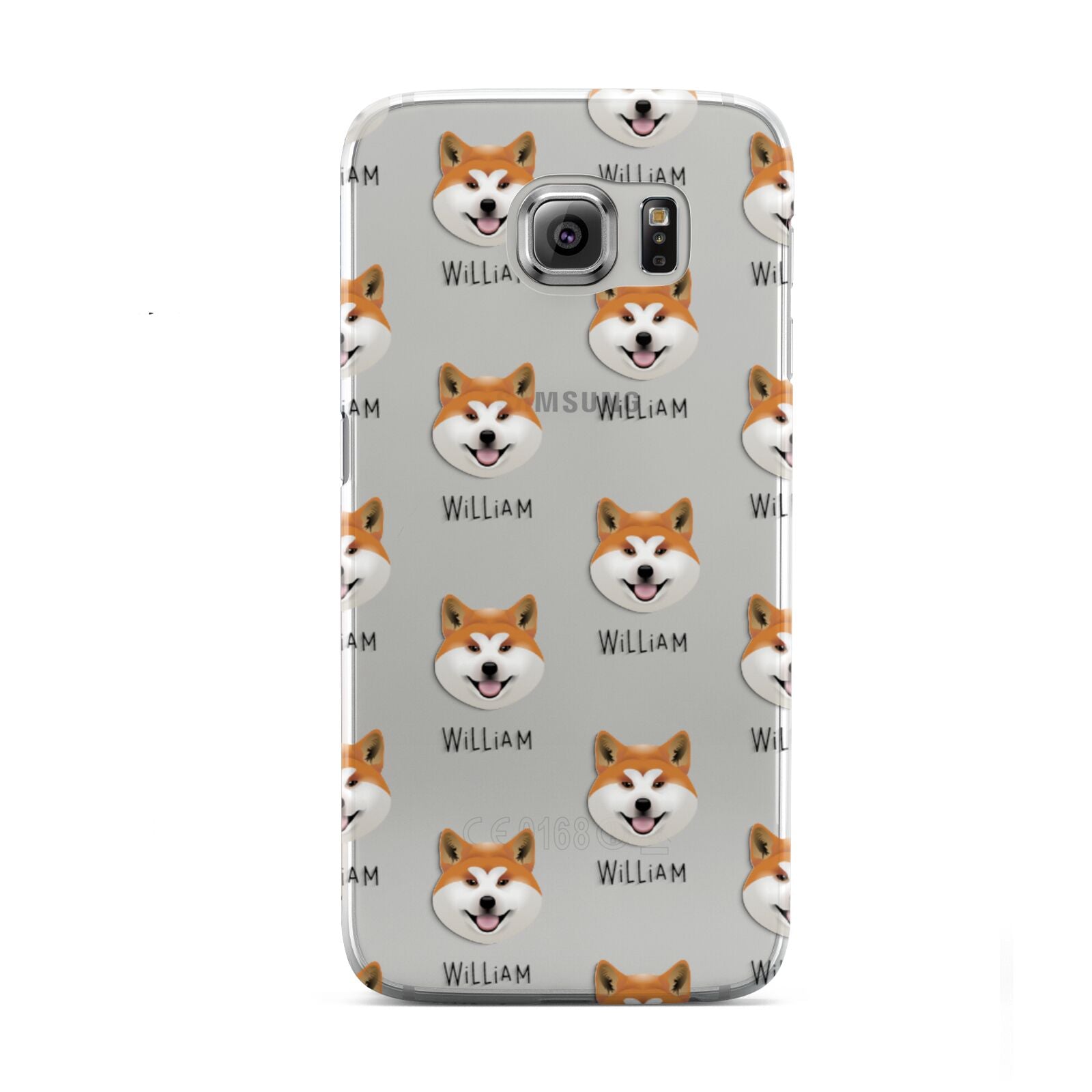 Japanese Akita Icon with Name Samsung Galaxy S6 Case