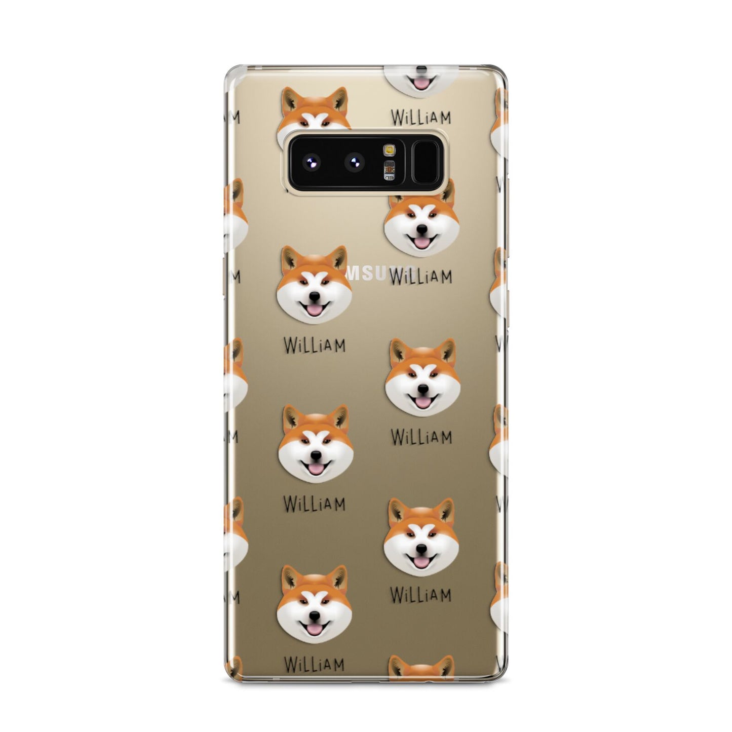 Japanese Akita Icon with Name Samsung Galaxy S8 Case