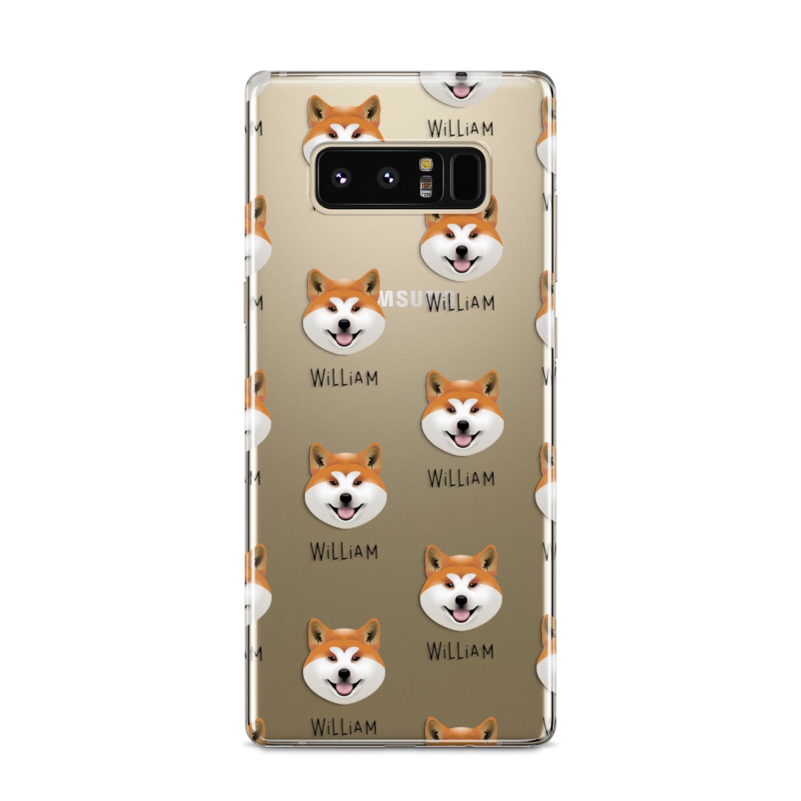 Japanese Akita Icon with Name Samsung Galaxy S8 Case