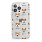 Japanese Akita Icon with Name iPhone 13 Pro Clear Bumper Case