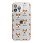 Japanese Akita Icon with Name iPhone 13 Pro Max TPU Impact Case with Pink Edges
