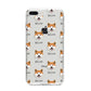 Japanese Akita Icon with Name iPhone 8 Plus Bumper Case on Silver iPhone