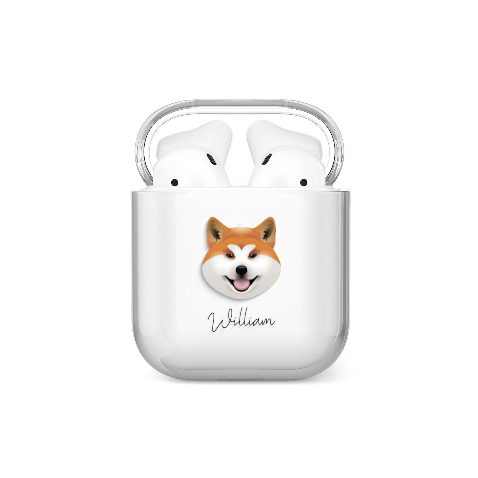 Japanese Akita Personalised AirPods Case