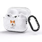 Japanese Akita Personalised AirPods Pro Glitter Case Side Image