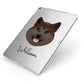 Japanese Akita Personalised Apple iPad Case on Silver iPad Side View