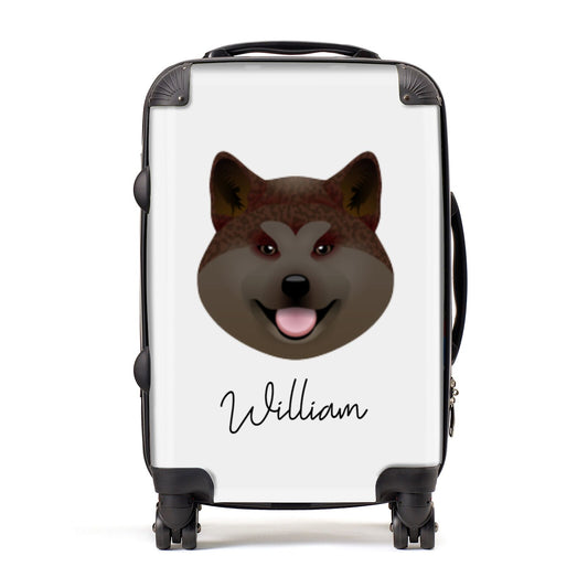 Japanese Akita Personalised Suitcase