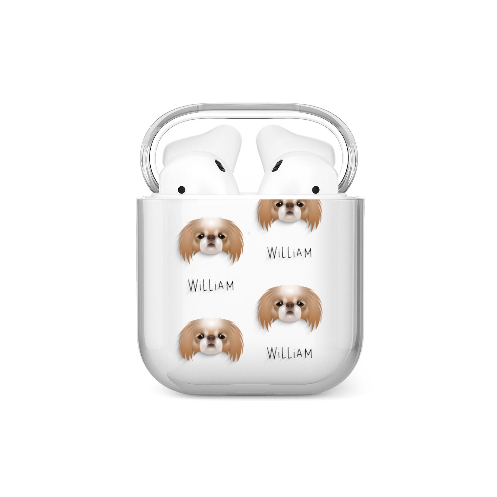 Japanese Chin Icon with Name AirPods Case