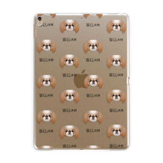 Japanese Chin Icon with Name Apple iPad Gold Case