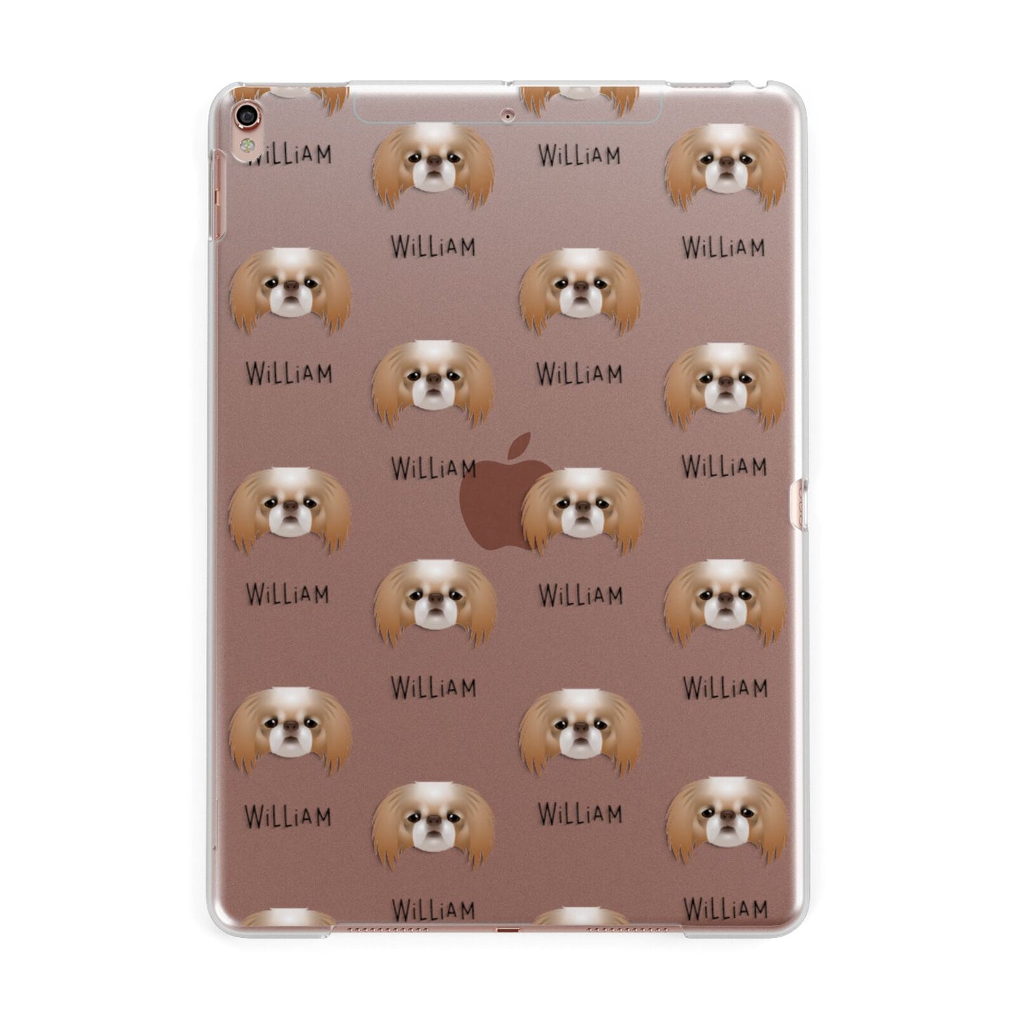 Japanese Chin Icon with Name Apple iPad Rose Gold Case