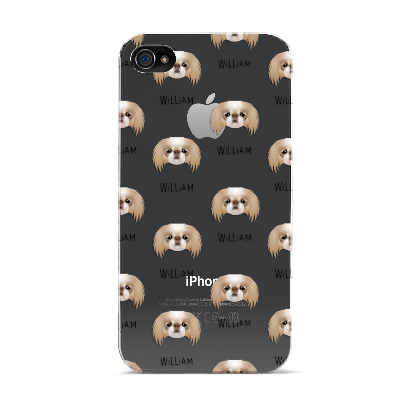 Japanese Chin Icon with Name Apple iPhone 4s Case
