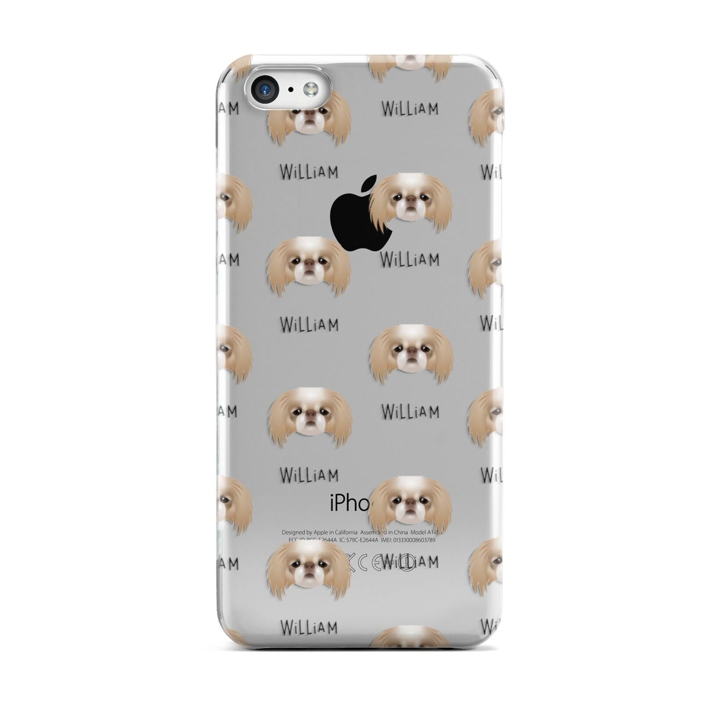 Japanese Chin Icon with Name Apple iPhone 5c Case