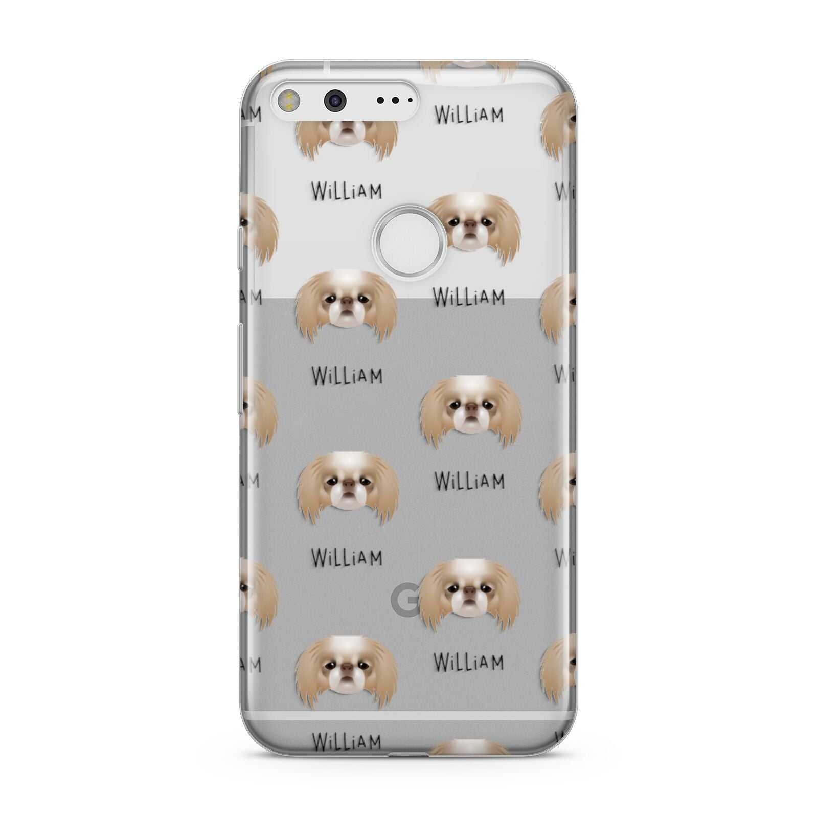 Japanese Chin Icon with Name Google Pixel Case