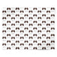 Japanese Chin Icon with Name Personalised Wrapping Paper Alternative