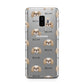 Japanese Chin Icon with Name Samsung Galaxy S9 Plus Case on Silver phone