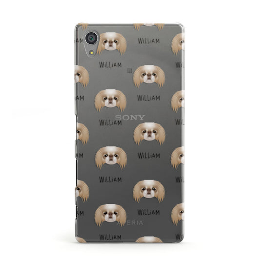 Japanese Chin Icon with Name Sony Xperia Case