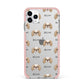 Japanese Chin Icon with Name iPhone 11 Pro Max Impact Pink Edge Case