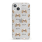 Japanese Chin Icon with Name iPhone 13 Clear Bumper Case