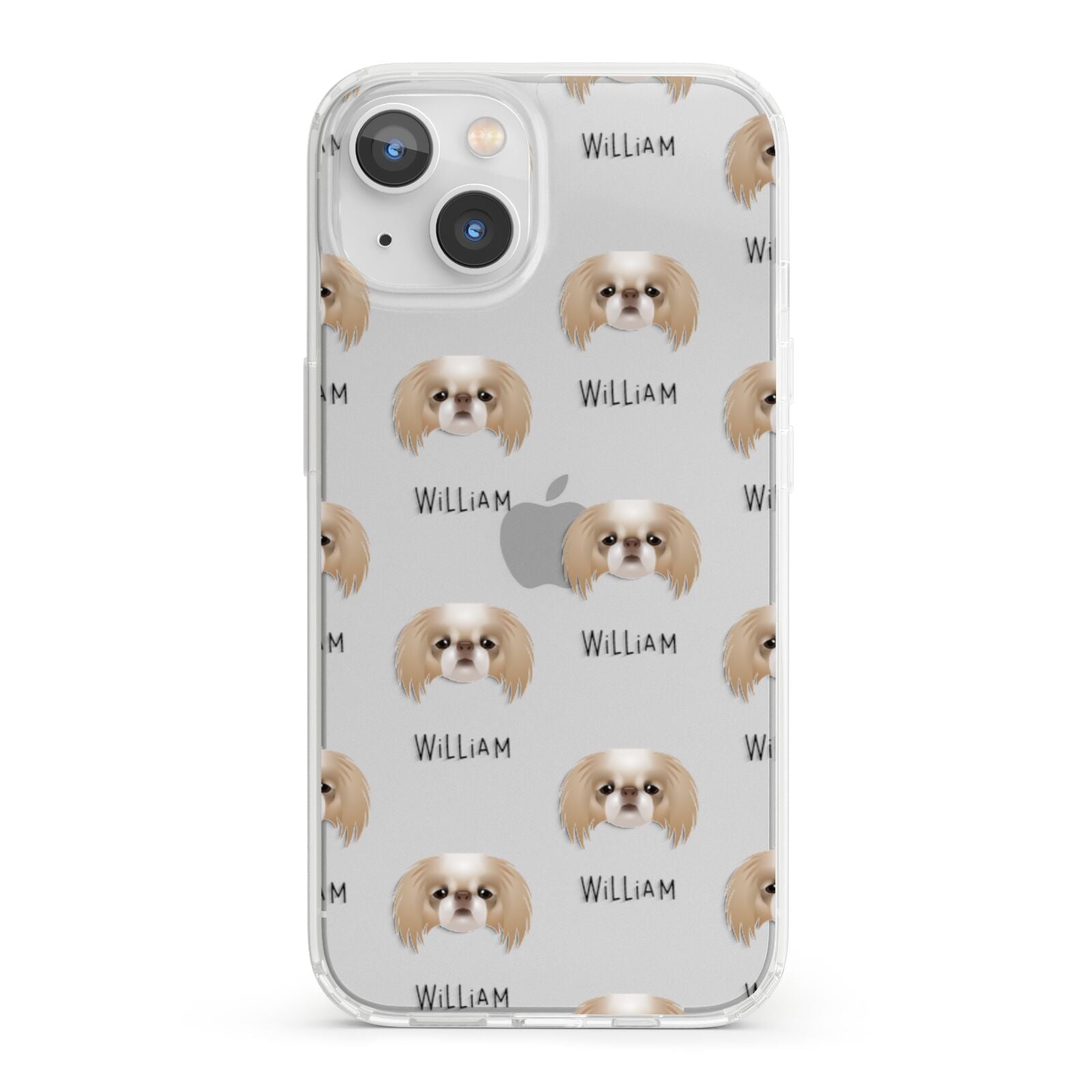 Japanese Chin Icon with Name iPhone 13 Clear Bumper Case
