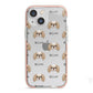 Japanese Chin Icon with Name iPhone 13 Mini TPU Impact Case with Pink Edges