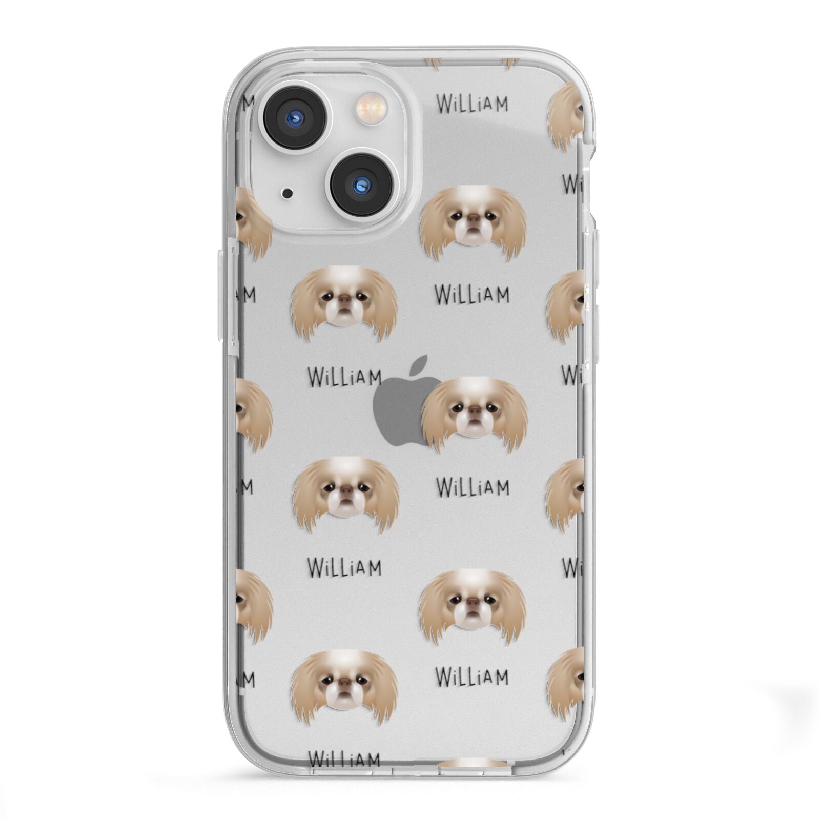 Japanese Chin Icon with Name iPhone 13 Mini TPU Impact Case with White Edges